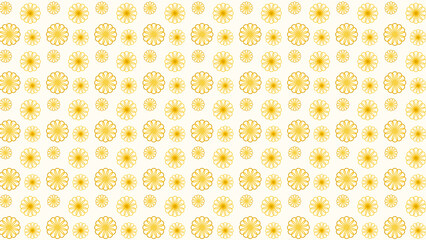 golden gradient flower pattern wallpaper background