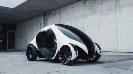 futuristic electric car concept, modern EV