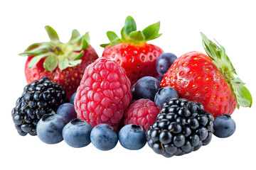 Raspberry isolated on white transparent background