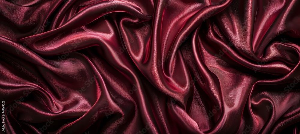 Poster elegant red silk background with delicate texture for design projects and decorations