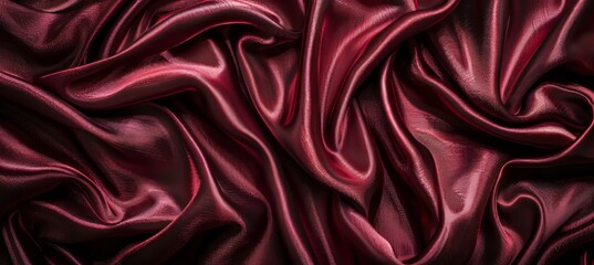 Elegant red silk background with delicate texture for design projects and decorations