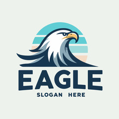 Obraz premium Eagle mascot, logo eagle vector
