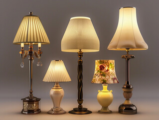 Assorted Elegant Table Lamps