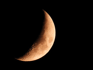 moon in waxing crescent phase   