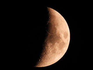 moon in waxing crescent phase   