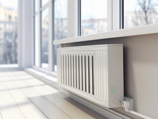 Contemporary Heater in Bright Interior