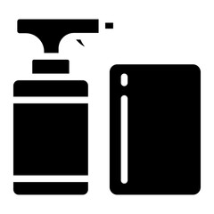 spray bottle glyph 