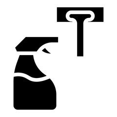 spray bottle glyph 