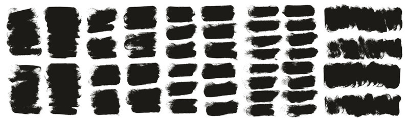 Hand Drawn Round Sponge Thick Artist Brush Short Background High Detail Abstract Vector Background MEGA Set 