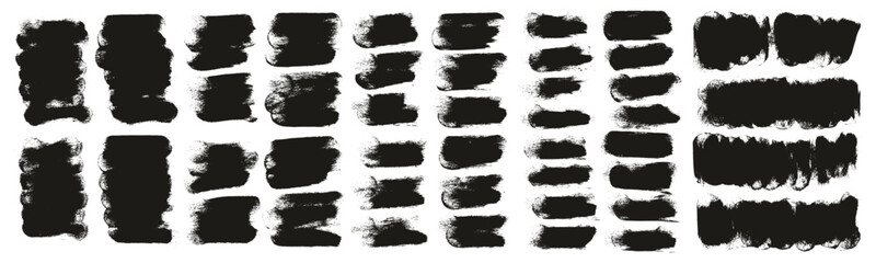 Hand Drawn Round Sponge Thick Artist Brush Short Background High Detail Abstract Vector Background MEGA Set 