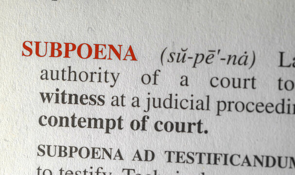 subpoena 