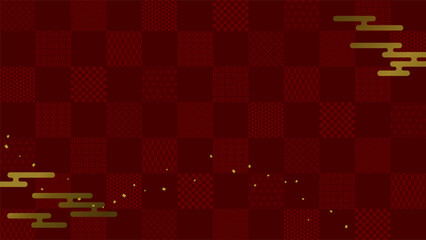 伝統和柄の和紙　背景素材