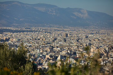 View of Athens from the Acropolis hill, Greece