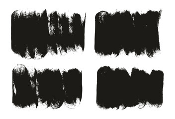 Hand Drawn Round Sponge Thick Artist Brush Short Background High Detail Abstract Vector Background Set 