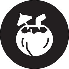 coconut glyph icon