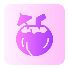 coconut gradient icon