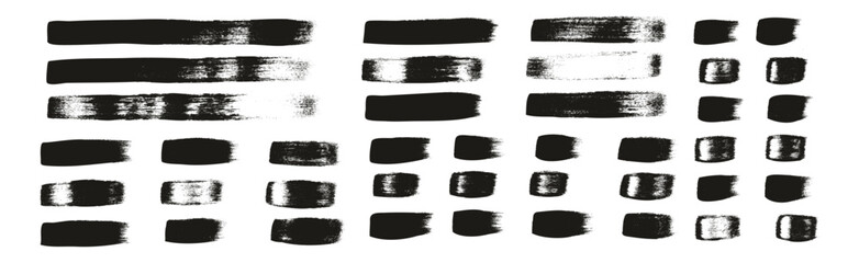 Hand Drawn Flat Calligraphy Paint Brush Regular Straight Lines High Detail Abstract Vector Background MEGA Set 