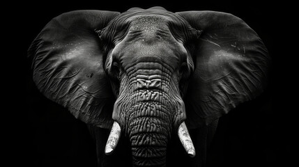 Endangered Species: Illustrate the beauty and vulnerability of endangered animals, elephant