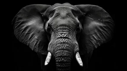 Foto op Plexiglas Endangered Species: Illustrate the beauty and vulnerability of endangered animals, elephant © Graphicgrow