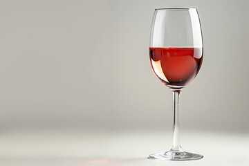 A glass of red white