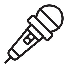 microphone line icon