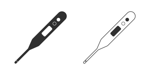 Medical patient thermometer icon vector illustration