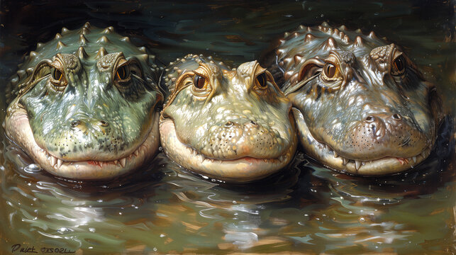 Emotionally charged images of endangered species to shed light on the delicate balance of our ecosystems, crocodile