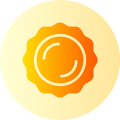 Obraz premium sun gradient icon
