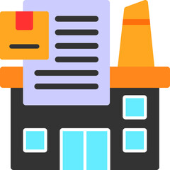 Fototapeta premium Industry Report Icon