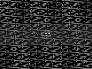 Black metal texture steel background. Perforated metal sheet. Premium dark background.
