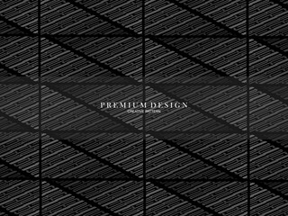 Black metal texture steel background. Perforated metal sheet. Premium dark background.