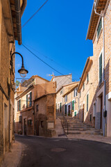Fototapeta na wymiar Cozy streets in the city of Port de Soller, Mallorca, Majorca, Balearic Islands, Spain