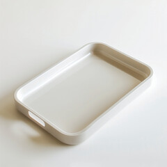 Versatile plastic tray in high resolution on a clean white surface