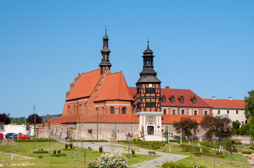 Fototapeta premium Church of St. John the Baptist and the Five Martyr Brothers in Kazimierz Biskupi, Greater Poland Voivodeship, Poland 