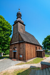 Fototapeta premium Church of the Purification of the Blessed Virgin Mary in Starygrod, Greater Poland Voivodeship, Poland 