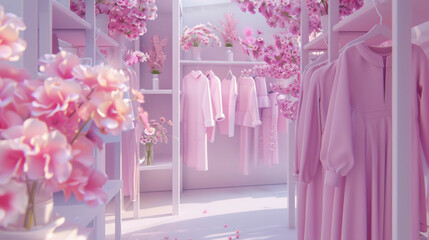 The scent of fresh flowers fills the air adding to the refined atmosphere as shoppers browse through racks of designer clothing from the worlds most exclusive fashion houses.