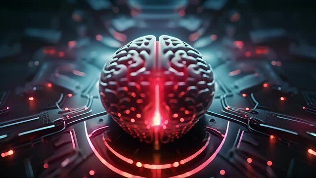 Abstract AI-generated background with neural tissues, organic shapes, biological elements, cells. The concept of of futuristic medical technologies, artificial intelligence and science.