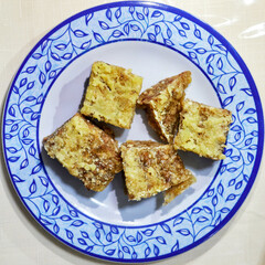 homemade cake on a plate