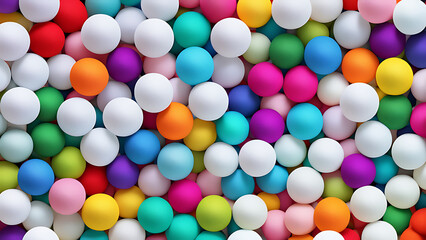 multicolored background with balls