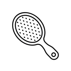 Hair Brush icon vector stock illustration