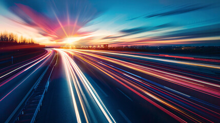 Highway Speed Blurred Car Background