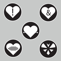love business icon for communication set of 5