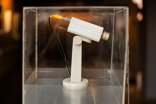 Security camera in protective case