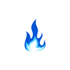 Blue Flame Illustration
