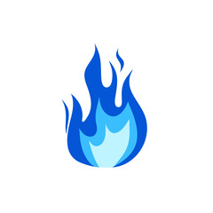 Blue Flame Illustration