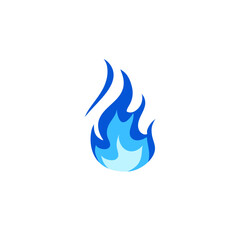 Blue Flame Illustration