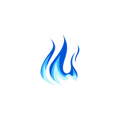 Blue Flame Illustration