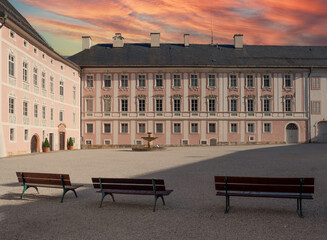 Naklejka premium piazza in bayreuth, bavaria germany
