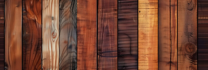 A wooden plank texture with varying shades of brown.