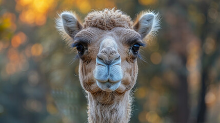 Fototapeta premium wildlife photography, authentic photo of a camel in natural habitat, taken with telephoto lenses, for relaxing animal wallpaper and more